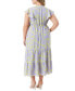 ფოტო #2 პროდუქტის Trendy Plus Size Kariana Flutter-Sleeve Dress