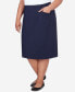 Фото #3 товара Plus Size Classic Stretch Waist Skirt