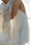 Фото #3 товара Ярусное платье из хлопкового муслина ZARA