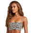 RVCA Zebra Bandeau And Ch Bikini Top