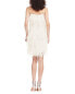 Фото #2 товара Emily Shalant Bra-Friendly Feather Mini Dress Women's White 2