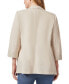 ფოტო #2 პროდუქტის Women's Notched-Collar Rolled-Sleeve Jacket