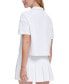Фото #10 товара Women's Tech Piqué Short-Sleeve Cropped Polo Shirt