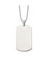 Фото #1 товара Chisel brushed Round Edge XLarge 4mm Dog Tag Ball Chain Necklace
