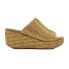 Фото #1 товара Volatile Canteen Wedge Womens Gold Casual Sandals PV1013-715