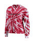 Women's Red Wisconsin Badgers Tie-Dye Long Sleeve T-shirt