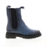 Фото #2 товара Miz Mooz Fennel P94204 Womens Blue Leather Slip On Chelsea Boots
