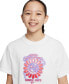 ფოტო #3 პროდუქტის Sportswear Girls Cotton Boxy T-shirt