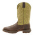 Фото #4 товара Durango Rebel Square Toe Cowboy Mens Brown, Green Casual Boots DB5416