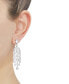 Cubic Zirconia Chandelier Drop Earrings in Sterling Silver