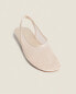 Mesh slingback ballerinas