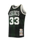 Men's Larry Bird Black Boston Celtics 1985-86 Hardwood Classics Uninterrupted Swingman Jersey