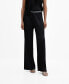 ფოტო #1 პროდუქტის Women's Pleated Wideleg Pants