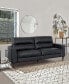White Label Tabor 76" Leather Match Sofa