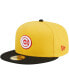 ფოტო #4 პროდუქტის Men's Yellow, Black Chicago Cubs Grilled 59FIFTY Fitted Hat