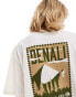 Фото #2 товара The North Face Vintage Denali backprint oversized t-shirt in off white