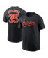 Men's Adley Rutschman Black Baltimore Orioles Fuse Name and Number T-shirt