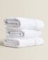 Embroidered trim bath towel