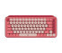 Фото #1 товара POP Keys Wireless Mechanical Keyboard With Emoji Keys - Mini - Bluetooth - Mechanical - AZERTY - Pink