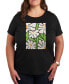 ფოტო #1 პროდუქტის Trendy Plus Size Daisy Flower Graphic T-shirt