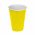 Set of reusable glasses Algon Yellow 48 Units 450 ml (10 Pieces)