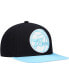 ფოტო #2 პროდუქტის Men's Black and Light Blue Philadelphia 76ers Pastel Snapback Hat