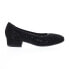 Фото #1 товара David Tate Proud Womens Black Narrow Nubuck Slip On Pumps Heels Shoes