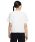 ფოტო #2 პროდუქტის Sportswear Girls Cotton Boxy T-shirt