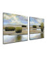 'Desert Water I/II' 2 Piece Canvas Wall Art Set