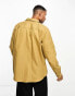 Фото #3 товара GANT heavy twill overshirt in mustard beige