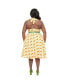 ფოტო #2 პროდუქტის Plus Size Belted Scallop Front Halter Swing Dress