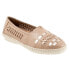 Trotters Rory T2209-140 Womens Beige Leather Slip On Loafer Flats Shoes