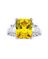 Фото #1 товара Кольцо Bling Jewelry Deco Style Yellow CZ Firenze