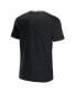 Men's NFL X Staple Black Cleveland Browns Embroidered Fundementals Globe Short Sleeve T-shirt