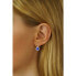 Фото #3 товара Silver earrings with blue Swarovski ® stone Created Stones SILVEGO31866D