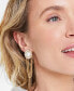 ფოტო #3 პროდუქტის Gold-Tone Imitation Pearl Chain Drop Earrings, Created for Macy's
