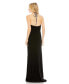 Фото #2 товара Women's Ieena Jersey Halter Strap Ring Cut Out Draped Gown