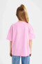 Kız Çocuk T-shirt Pembe B5098a8/pn449