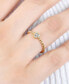 Cubic Zirconia Heart Bead Wrap Ring in 18k Gold-Plated Sterling Silver, Created for Macy's