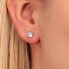 Glittering silver earrings with Tesori SAIW99 crystal