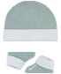 ფოტო #2 პროდუქტის Baby Boys or Baby Girls Swoosh Hat and Booties, 2 Piece Set