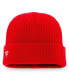ფოტო #2 პროდუქტის Men's Red Columbus Blue Jackets Core Primary Logo Cuffed Knit Hat