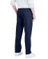 Men's Signature Classic Fit Pleated Iron Free Pants with Stain Defender