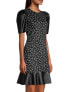 Фото #3 товара MICHAEL Michael Kors Paisley Minidress Black Multi Size M