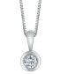 Diamond (1/10 ct. t.w.) Energy Pendant in 14k White, Yellow or Rose Gold