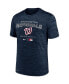 Фото #3 товара Men's Navy Washington Nationals Authentic Collection Velocity Practice Performance T-shirt