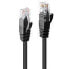 Lindy 0.5m Cat.6 U/UTP Cable - Black - 0.5 m - Cat6 - U/UTP (UTP) - RJ-45 - RJ-45