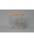 Фото #2 товара 5 Pc Borosilicate Glass Canister Set with Bamboo Lids, Glass Containers