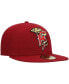 Фото #2 товара Men's Red Wisconsin Timber Rattlers Authentic Collection Team Home 59FIFTY Fitted Hat