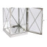 Фото #3 товара Фонарь Home ESPRIT Серебристый Стеклянный Сталь хромированный 22 x 20 x 50 см (4 предмета)